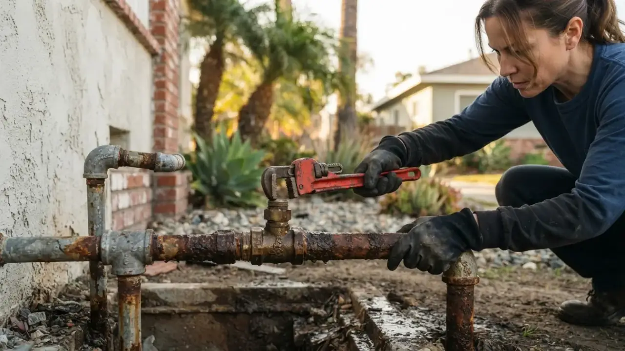 When Should You Repair or Replace Old Plumbing Pipes?: old rusty water pipes